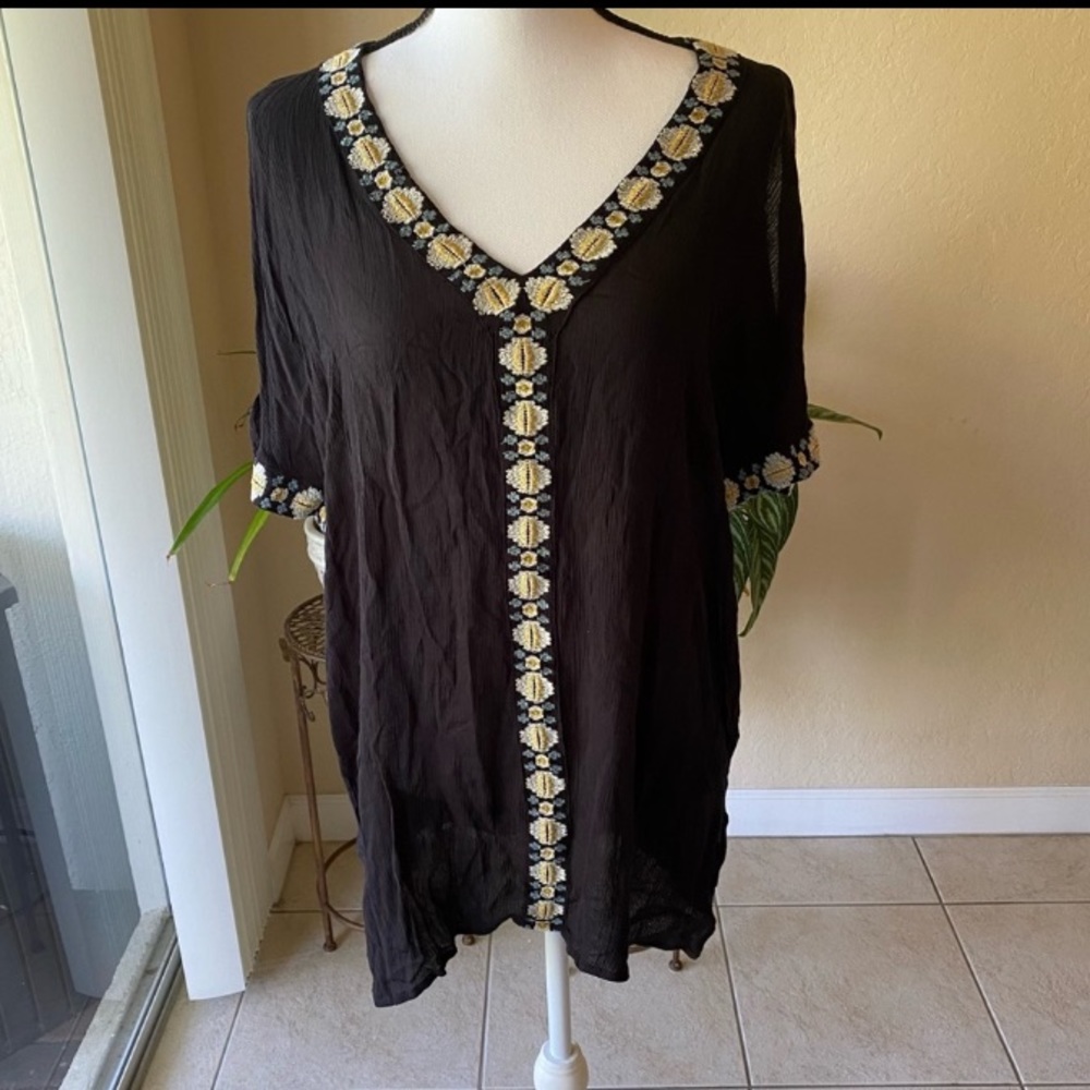 O’Neill Frances Embroidered Boho Cover-Up Dress